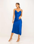 KALHUA VESTIDO LENCERO AZUL - TALLA ÚNICA