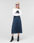 KARL LAGERFELD FALDA ORCHID PRINT