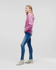 KARL LAGERFELD IKONIK 2.0 CREW NECK SWEATER PINK