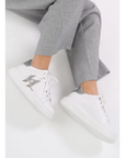 KARL LAGERFELD KAPRI MONOGRAM STONES LO WHITE