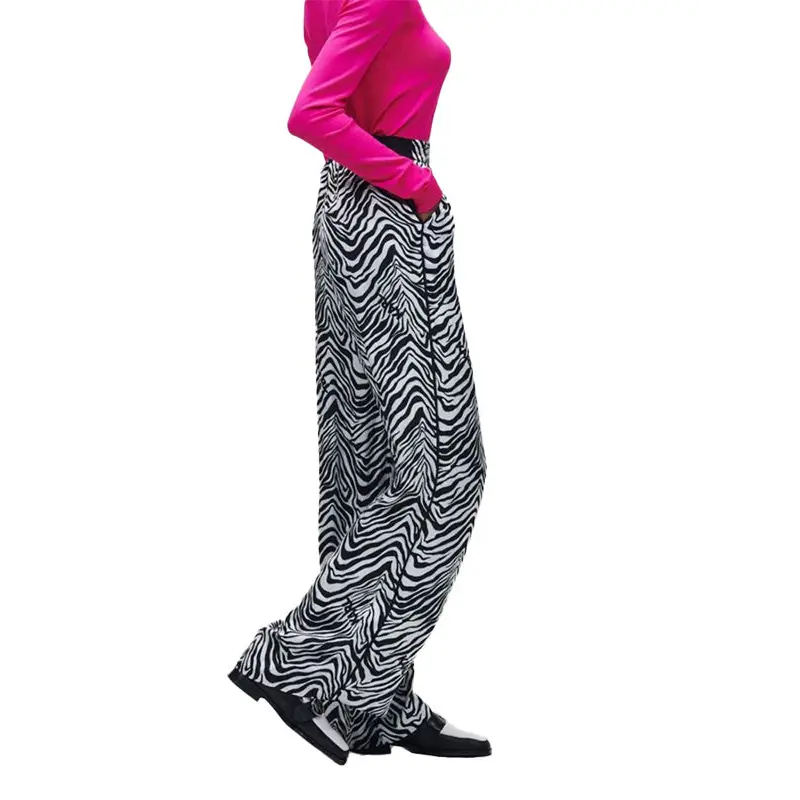 KARL LAGERFELD PRINTED WIDE LEG PANTS