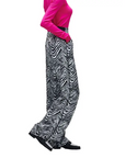 KARL LAGERFELD PRINTED WIDE LEG PANTS
