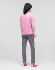 KARL LAGERFELD T-SHIRT FUTURE LOGO CANDY PINK