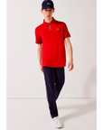 LACOSTE SHORT SLEEVED RIBBED COLLAR SHIRT