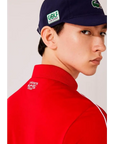 LACOSTE SHORT SLEEVED RIBBED COLLAR SHIRT