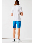 LACOSTE SHORT SLEEVED RIBBED COLLAR SHIRT