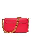 LIU JO BANDOLERA DE CADENA CON LOGO MAGENTA - TALLA ÚNICA
