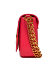 LIU JO BANDOLERA DE CADENA CON LOGO MAGENTA - TALLA ÚNICA