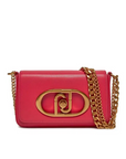 LIU JO BANDOLERA DE CADENA CON LOGO MAGENTA - TALLA ÚNICA