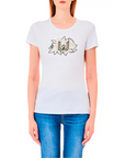 LIU JO CAMISETA DE MANGA CORTA BLANCA CON FLORES