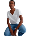 LIU JO CAMISETA DE MANGA CORTA BOLSILLO BLANCA