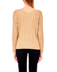 LIU JO JERSEY DE PUNTO FINO OVER GOLD
