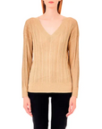 LIU JO JERSEY DE PUNTO FINO OVER GOLD