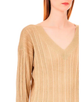 LIU JO JERSEY DE PUNTO FINO OVER GOLD