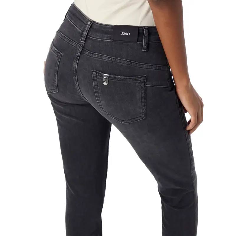 LIU JO PANTS DEN.BLACK SURPRISE W