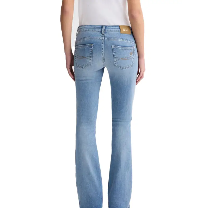 LIU JO PANTS DEN.BLU BLEACH REG.W