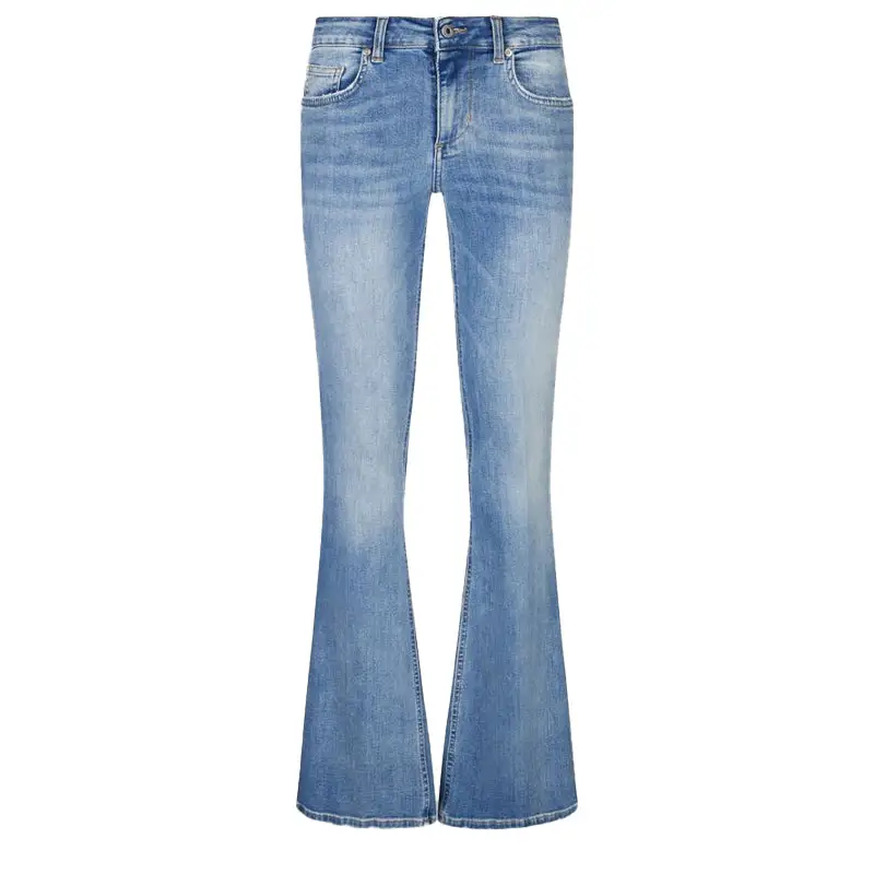 LIU JO PANTS DEN.BLU BLEACH REG.W