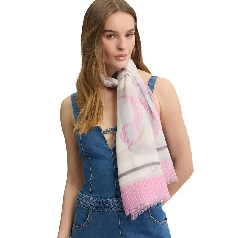 LIU JO SCARF/SHAWL ST.STRIP.BRIGHT CAND - TALLA ÚNICA / SIN c