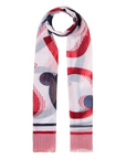 LIU JO SCARF/SHAWL ST.STRIP.ROSSO POMP. - TALLA ÚNICA / SIN c