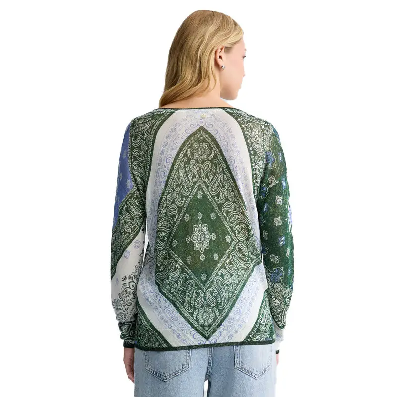 LIU JO SWEATER BANDANA BL.DENIM LUX