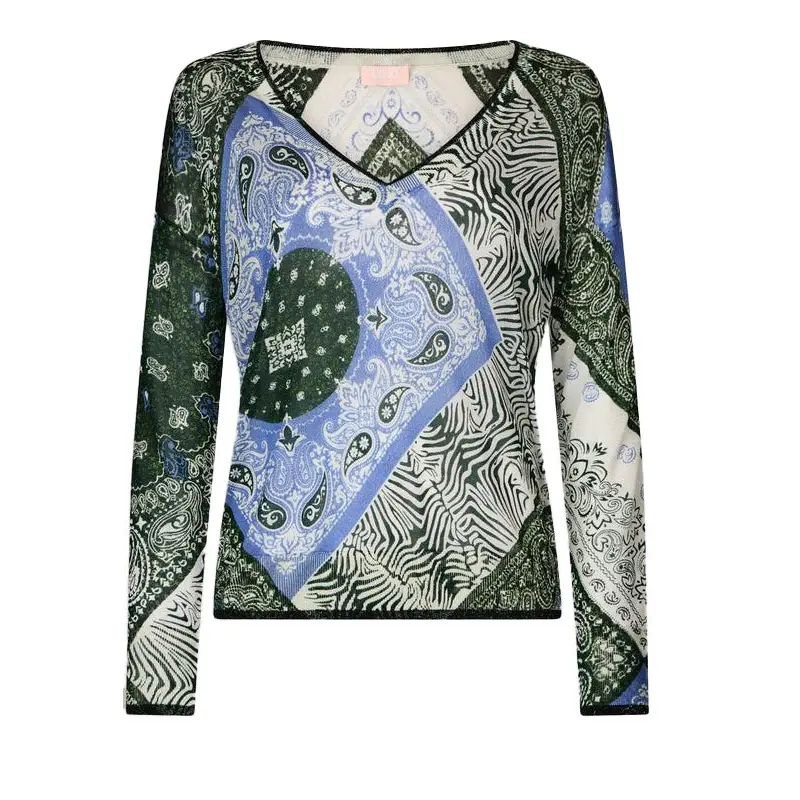 LIU JO SWEATER BANDANA BL.DENIM LUX