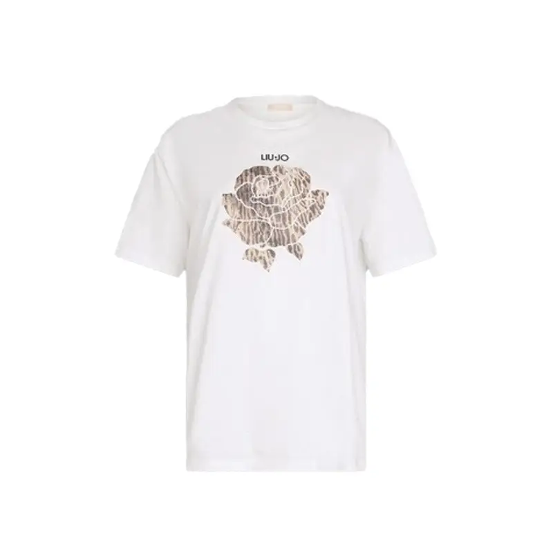 LIU JO T-SHIRT BCO LIUJO PAIS.TERRA
