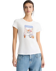 LIU JO T-SHIRT BCO LIUJO STREET SHO
