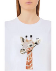 LIU JO T-SHIRT BIANCO GIRAFFE LIUJO