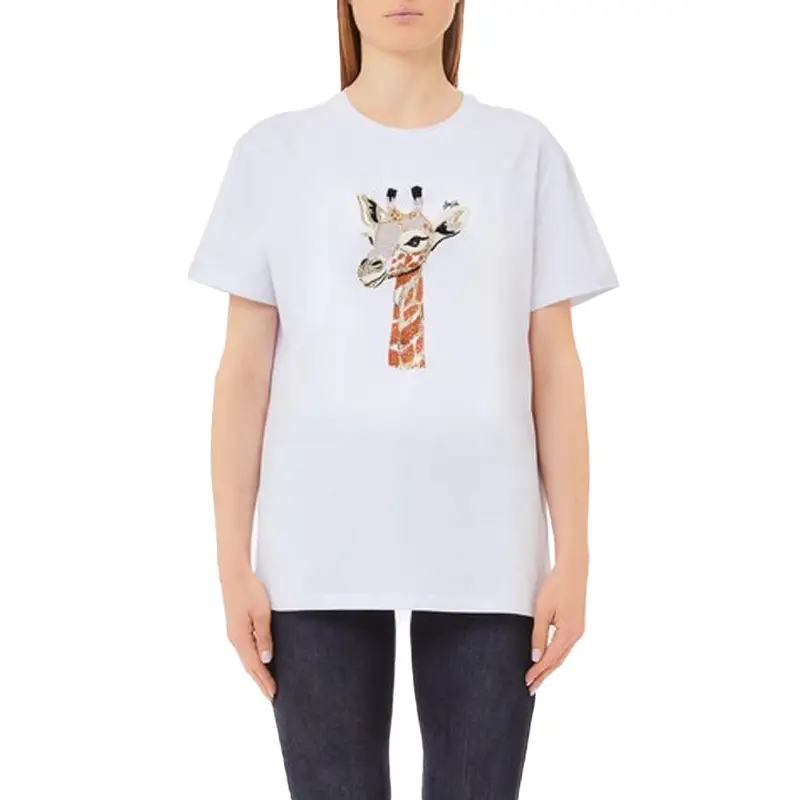LIU JO T-SHIRT SILV.PEONY TUC.LIUJO