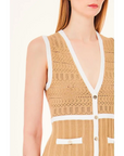 LIU JO VESTIDO DE PUNTO CAMEL