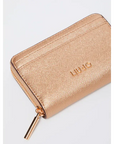 LIUJO CARTERA PEQUEÑA CON CREMALLERA GOLD - TALLA ÚNICA