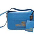 LOVE MOSCHINO BANDOLERA ACOLCHADA AZUL GLICINE - TALLA ÚNICA