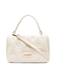 LOVE MOSCHINO BANDOLERA ACOLCHADA MARFIL - TALLA ÚNICA