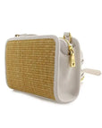 LOVE MOSCHINO BANDOLERA DE RAFIA NAT/BLANCO - TALLA ÚNICA