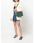 LOVE MOSCHINO BANDOLERA VERDE ACOLCHADA - TALLA ÚNICA