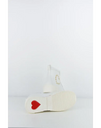 LOVE MOSCHINO BOTÍN CORDONES BLANCO