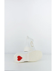 LOVE MOSCHINO BOTÍN CORDONES BLANCO