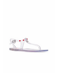 LOVE MOSCHINO SANDALIAS DE DEDO TRANSPARENTES