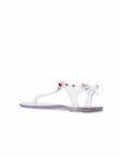 LOVE MOSCHINO SANDALIAS DE DEDO TRANSPARENTES