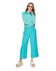 & ME PANTALÓN DE PINZA CAMILE AZUL