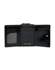 MICHAEL KORS BLACK LEATHER WALLET - TALLA ÚNICA