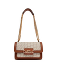 MICHAEL KORS BOLSO DE HOMBRO CANVAS MORENO - TALLA ÚNICA