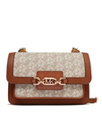 MICHAEL KORS BOLSO DE HOMBRO CANVAS MORENO - TALLA ÚNICA