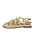 MICHAEL KORS DARRINGTON FLAT SANDAL PALE GOLD