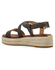 MICHAEL KORS LYNN SIGNATURE LOGO SANDAL MARRON