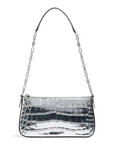 MICHAEL KORS POCHETTE MEDIANO DE PIEL PLATA - TALLA ÚNICA