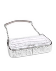 MICHAEL KORS POCHETTE MEDIANO DE PIEL PLATA - TALLA ÚNICA