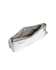 MICHAEL KORS POCHETTE MEDIANO DE PIEL PLATA - TALLA ÚNICA