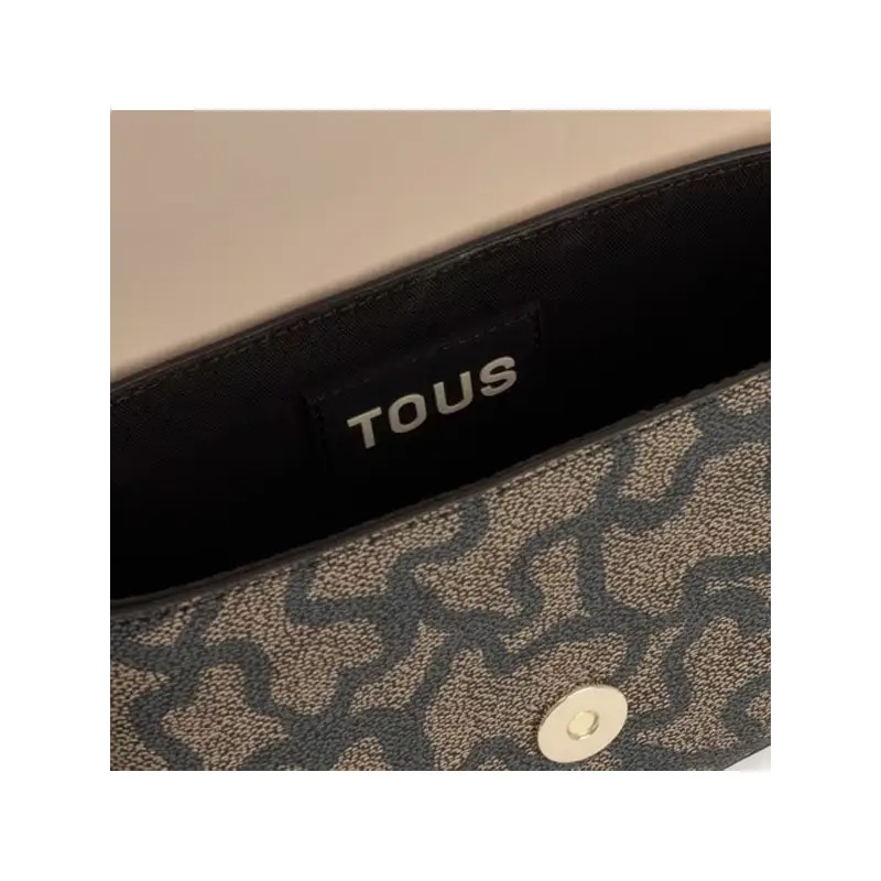 TOUS BOLSO MINI BAND MEDIALUNA KAOS ICON NEGRO-BEI - TALLA ÚNICA