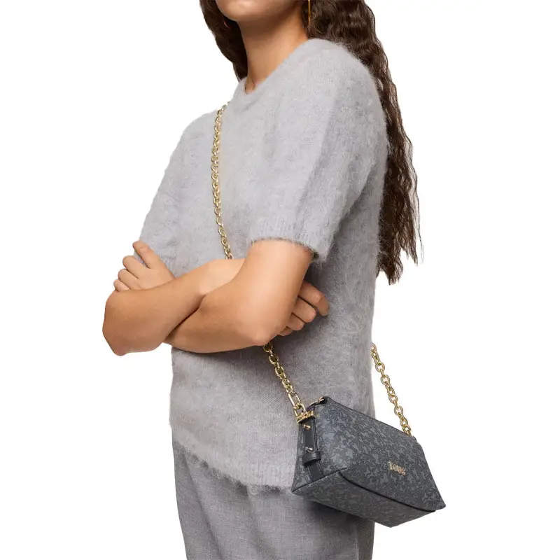 TOUS MINI BOLSO KAOS MINI LINES GRIS OSCURO - TALLA ÚNICA